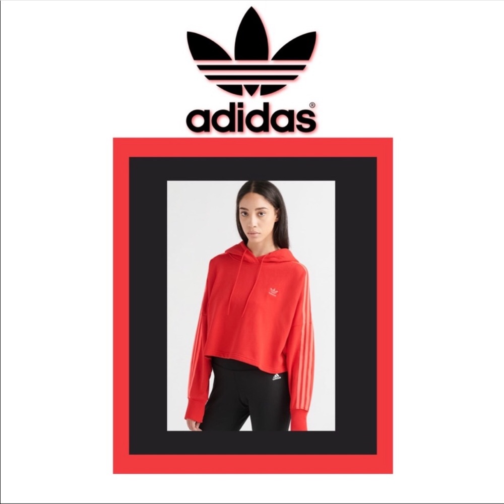 NWT adidas cropped hoodie